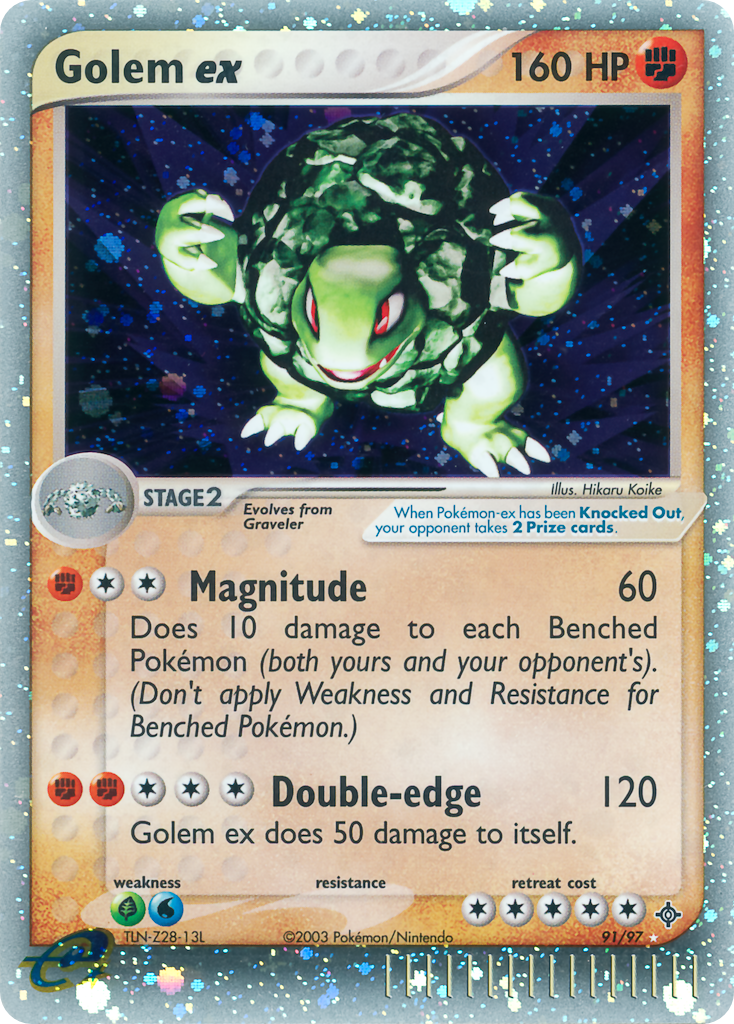 EX Dragon Holo Golem EX #91/97